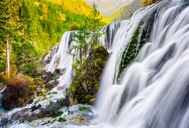 , , , Pearl Shoal Waterfall Sichuan Province, 