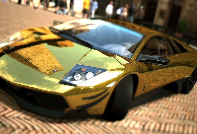 Lamborghini, Murcielago, LP670, Gold, 