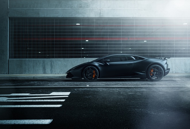 Lamborghini, Huracan, William Stern, street, black, car