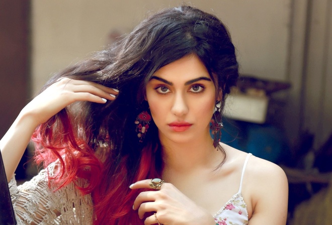 indian, , lips, beautiful, Adah Sharma, face, girl, eyes, brunette, , celebrity, bollywood, actress