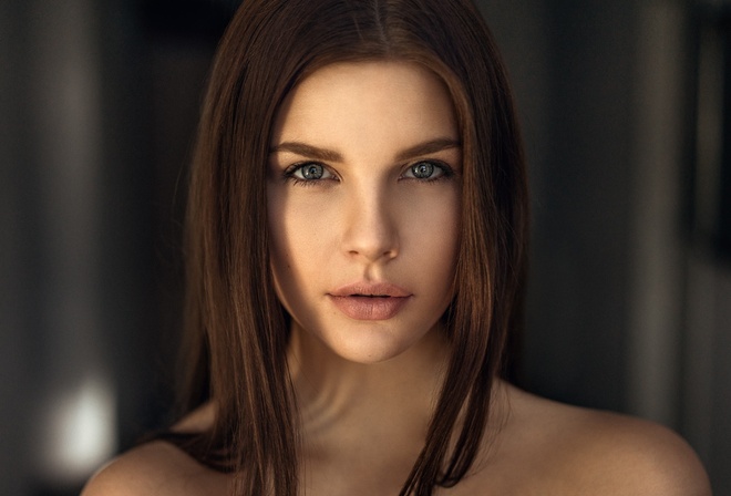 women, face, Martin Kuhn, portrait, depth of field