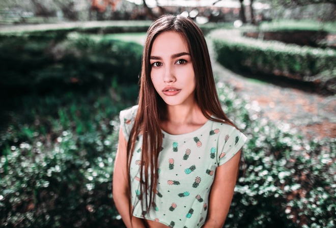 women, Anastasia Lis, portrait, women outdoors, depth of field