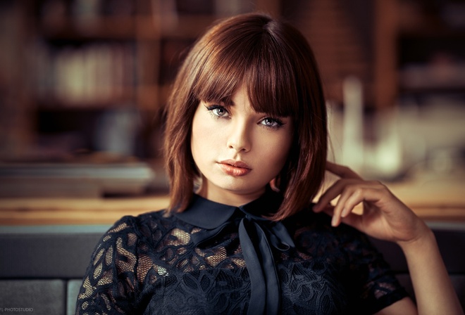 women, portrait, face, depth of field