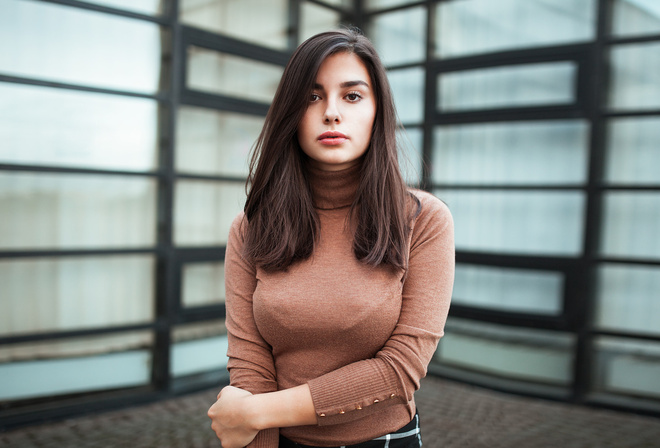 women, portrait, depth of field