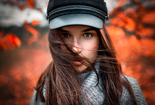 women, face, portrait, depth of field