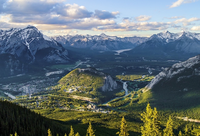 , , , , Sulphur Mountain, forest, Canada