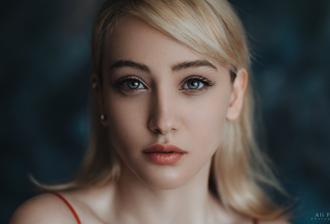 women, face, portrait, Ali Falak, blonde