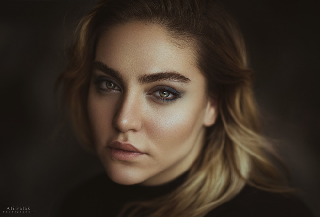 women, face, portrait, Ali Falak, blonde