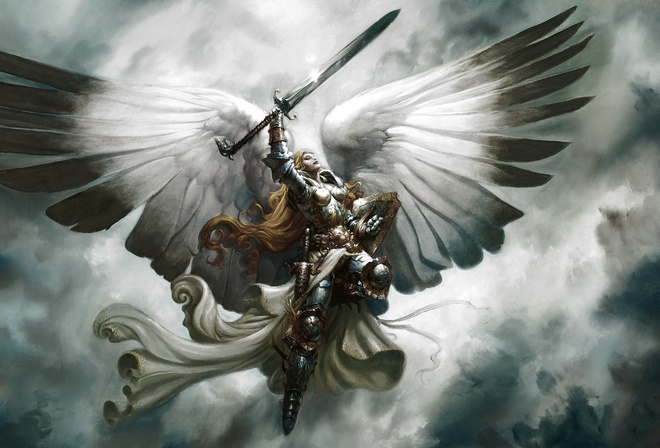 Девушка ангел воин