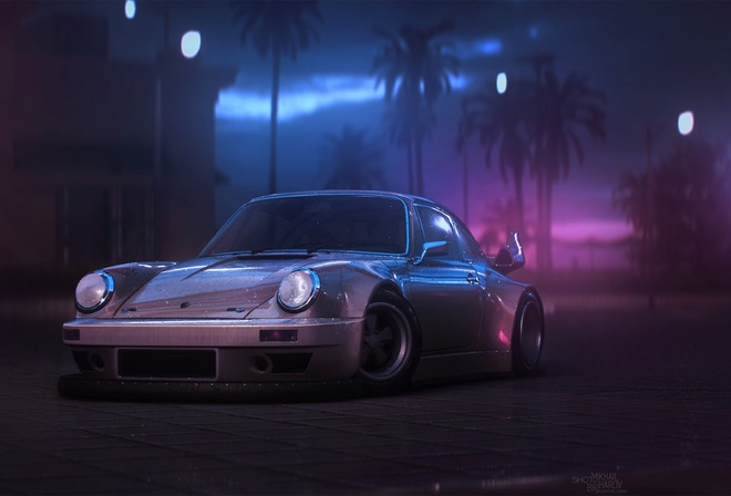 Porsche, 911, Artwork