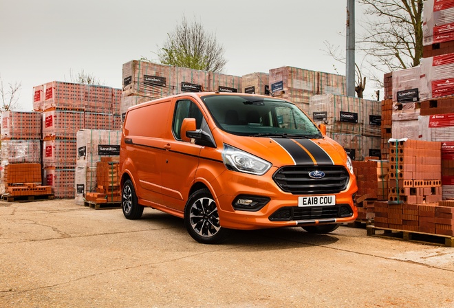 Ford, Transit, Custom, Orange