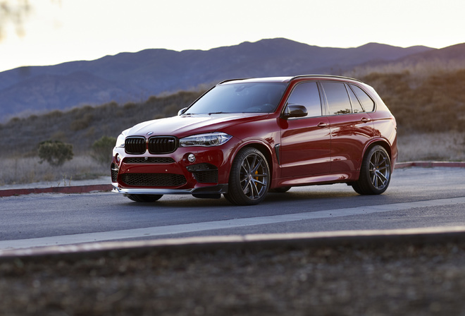 BMW, X5M, F85, red