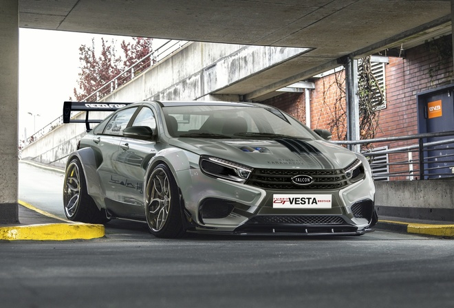 Lada Vesta, supercars, tuning