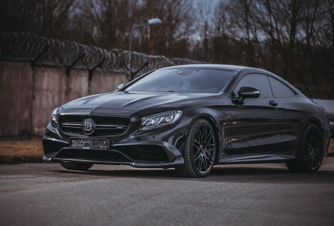 Mercedes-Benz, S-class, Coupe, Brabus, C217, S65, AMG, W217, black