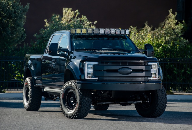 Ford, F250, Super Duty, XLT Truck, DeBerti Design, F-250, tuning, black, pickup, truck