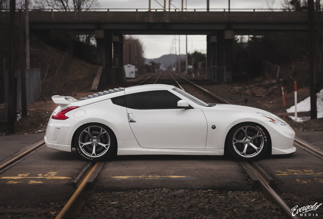 white, Nissan, 370Z