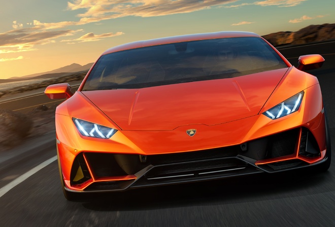 Lamborghini, Huracan, Evo, Orange