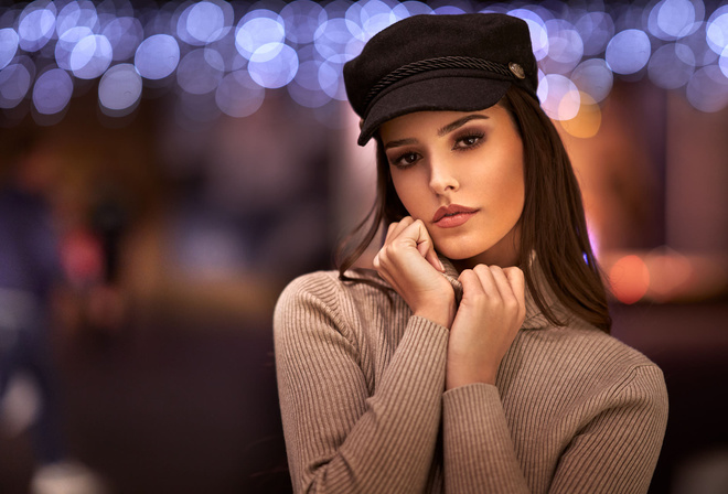 women, bokeh, portrait, Maarten Quaadvliet