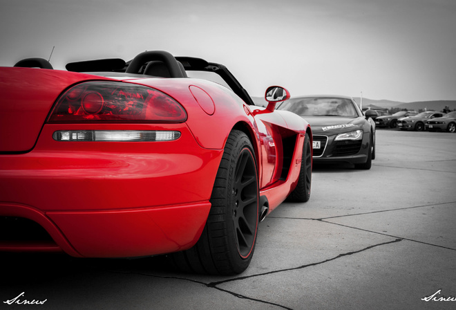 car, photo, red, black