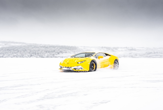 Yellow, Lamborghini, Aventador