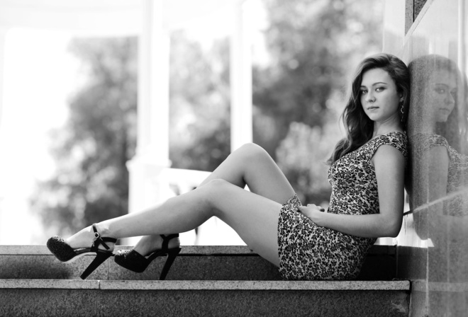 ,  , , , -, , , ,  , girl, murat kojahmetov, dress, look, black and white, model, legs, face, high heels