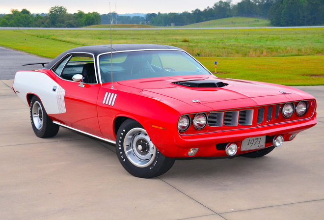 plymouth, cuda, 1970, retro