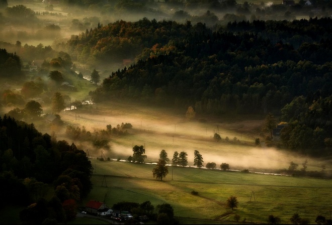 Landscape  Nature Wallpapers  landscape, Nature, Mist, Valley, Mor