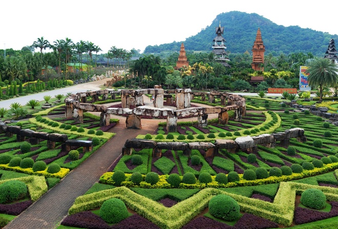 , , , , , , , nong nooch tropical botanical garden, , , , , trees, palm trees, stones, thailand, forest, jungle, design, park, the bushes