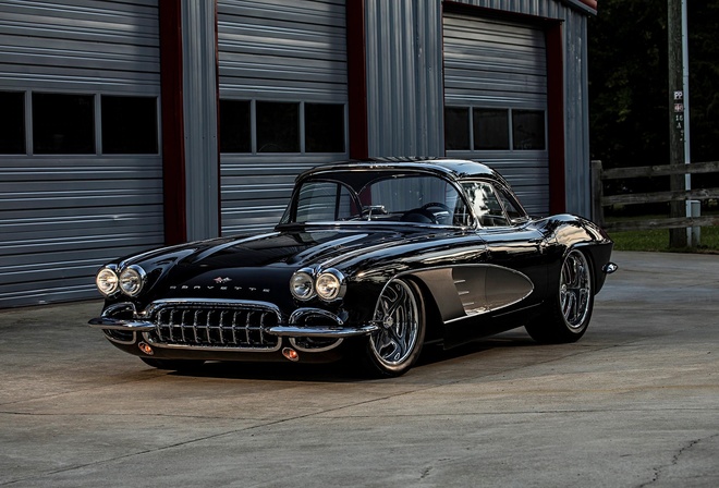 1961 Chevrolet, Corvette, hot rod, hotrod, custom