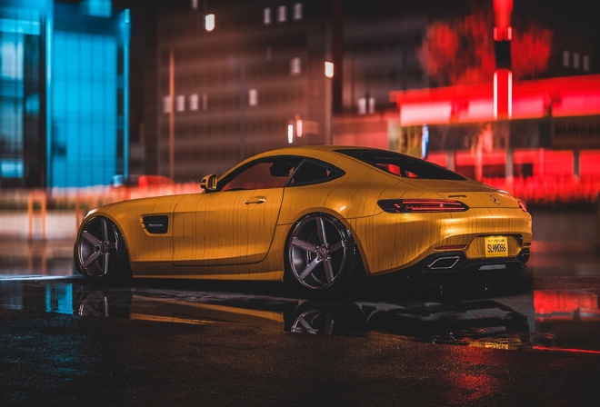 Mercedes, Amg, Yellow