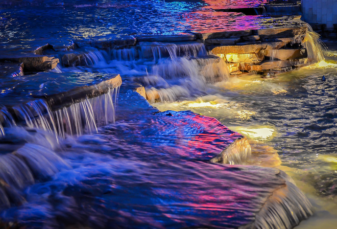 Night Time Waterfall, , , 