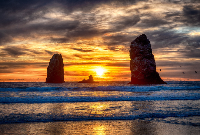 Beach, Oregon, sea, beach