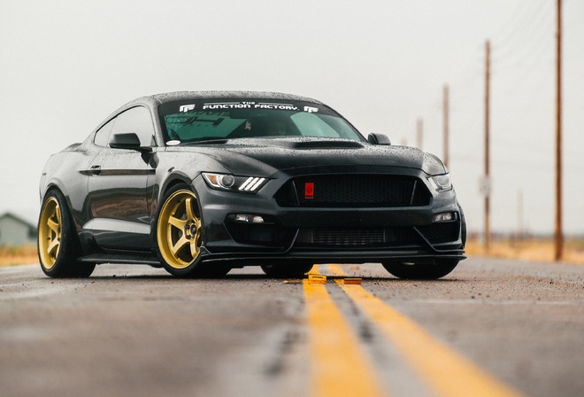 Ford, Tuning, Mustang, Schwarz, Autos, hintergrundbilder