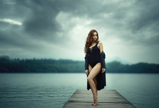 , , Barbora, , ,  , , , , , women, model, Barbora, beautiful, bridge, bridge, pose, swimsuit