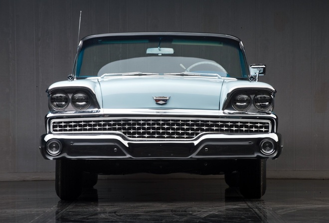 ford, galaxie, skyliner, convertible, 1959