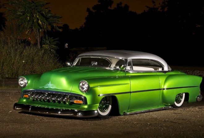 chevrolet, bel air, 1954, custom