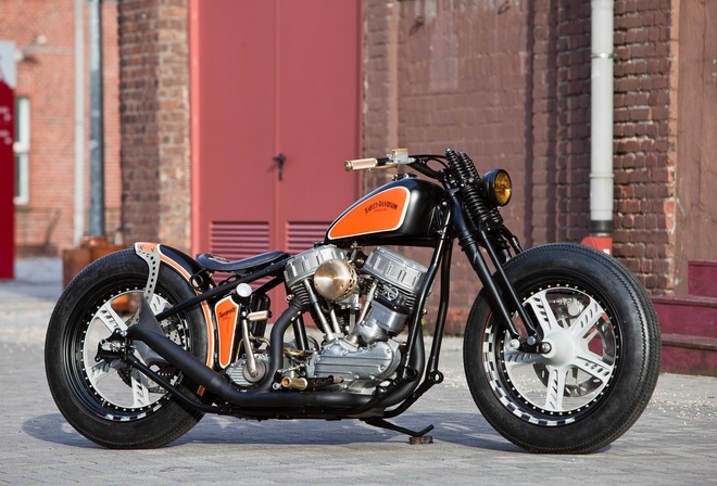 harley davidson, custom, thunderbike