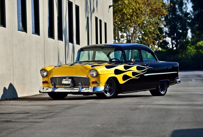 chevrolet, bel air, 1955, custom