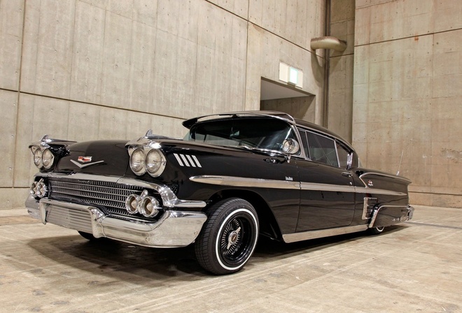 chevrolet, impala, 1958, custom, lowrider