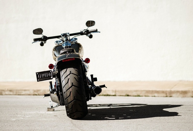 harley davidson, motorcycle, bike, road, sun