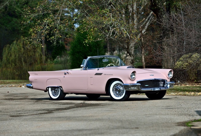 ford, thunderbird, convertible, 1957