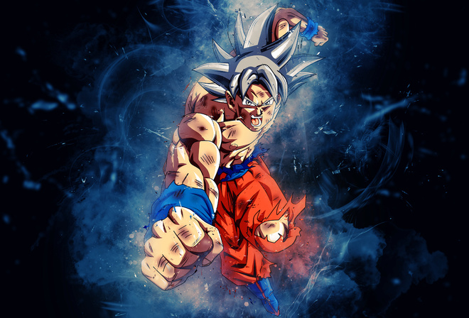 goku, anime, dragon ball, art, digital art