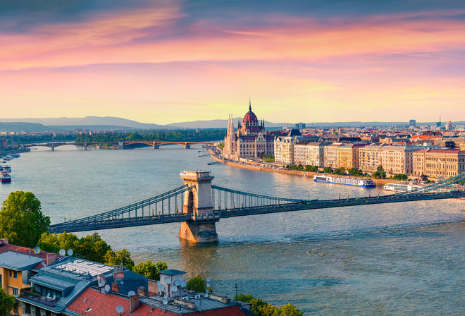 , , ,  , , , Danube, Chain bridge, , , 