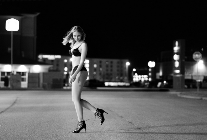 , , , , , , , ENRICA, girl, model, blonde, street, night, night, lighting, ENRICA