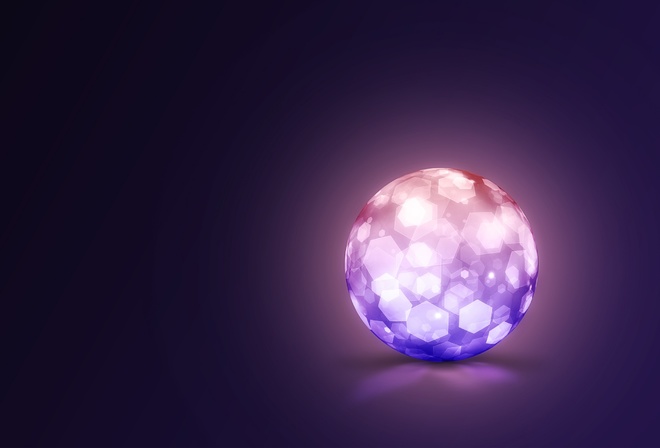 crystal, lightning, ball