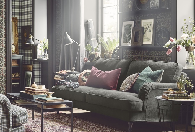 living room, ikea,    , sofa, black living room furniture