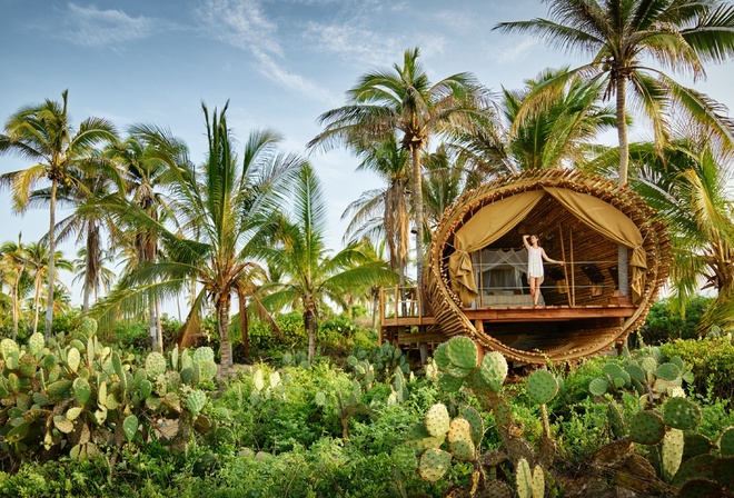 Playa Viva, luxurious eco resort, Mexico, Eco Luxury Boutique Hotel, Treehouse Resort