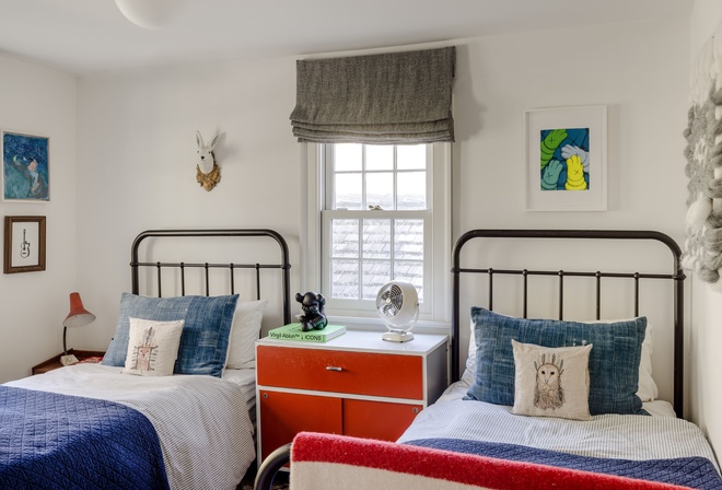 interior, kid-friendly bedroom, furniture, vintage dresser