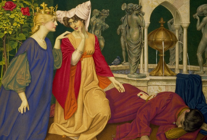 Joseph Edward Southall, 1908, English, The Man Born to be King