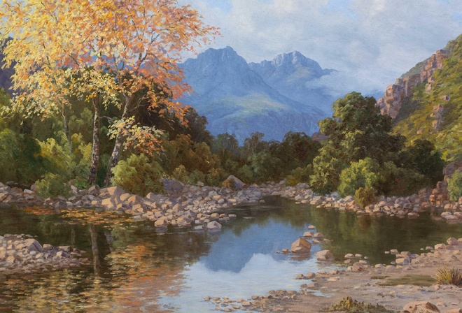 Vera Volschenk, South African, River Landscape